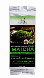 Matcha kulinarna, sproszkowana zielona herbata 100g Kokoro