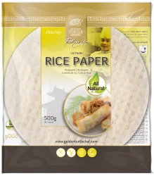 Papier ryżowy okrągły 22cm, 500g Golden Turtle