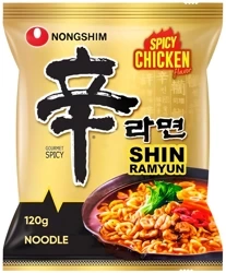 Zupa instant Spicy Chicken, ostra 120g Nongshim