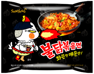 Buldak Ramyun Original makaron instant o smaku ostrego kurczaka, ostry 140G Samyang