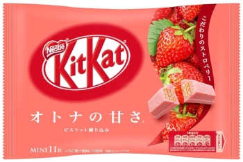 KitKat Mini o smaku truskawkowym - Otona no Amasa Strawberry - 11 sztuk Nestlé