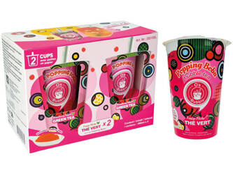 Zestaw Boba Drinks truskawka i brzoskwinia 2x480ML O's bubble