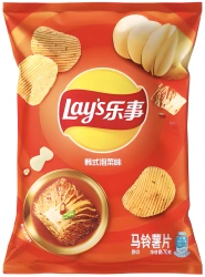 Chipsy Kimchi Flavor o smaku marynowanej kapusty 70g Lays