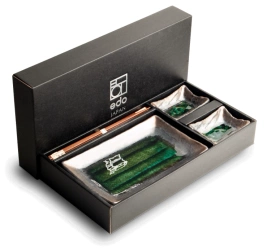 Zestaw do sushi zielono-brązowy, 6 el Edo Japan