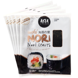 Algi Sushi Nori Premium Gold 5 x 10 szt - Asia Kitchen