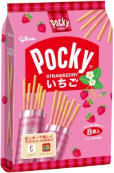 Paluszki Pocky Strawberry o smaku truskawkowym 93,6G Glico