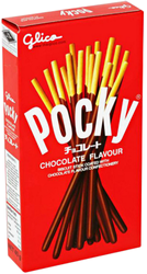 Pocky Chocolate, paluszki zbożowe z czekoladą 36g Glico