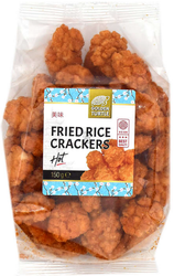 Krakersy ryżowe smażone Hot - ostre 150g Golden Turtle