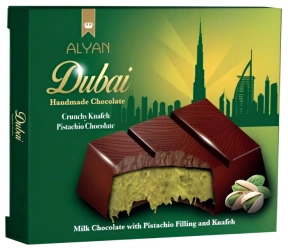 Czekolada Dubaj pistachio kunafa 100G Alyan