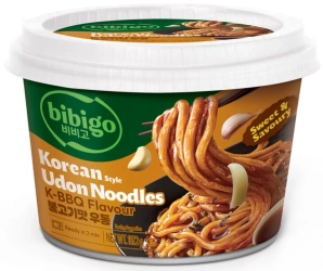 Danie makaron świeży udon Korean Style BBQ 187G Bibigo