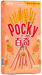 Pocky paluszki o smaku brzoskwiniowym Peach Flavor 55g Glico