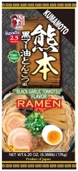 Ramen Kumamoto Black Garlic Tonkotsu o aromacie czarnego czosnku 176g Itsuki