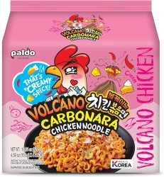 Danie makaron Ramyun Volcano Carbonara ostry 4x130G Paldo
