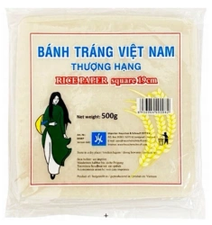 Papier ryżowy kwadratowy 19cm, 500g HS