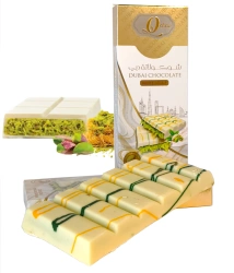 Czekolada biała Dubaj pistachio kunafa 160G Q Chew