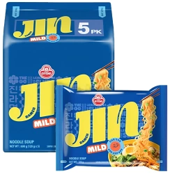 Zupa makaronowa Jin Ramen Mild, lekko pikantna 5x120G Ottogi