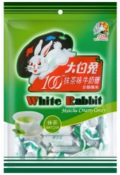 Cukierki mleczne o smaku Matcha 150G White Rabbit