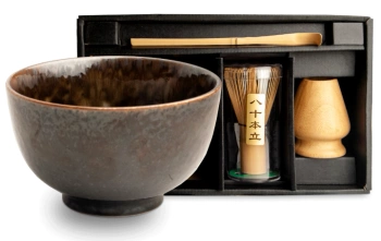 Zestaw do herbaty matcha Kumano, 4 el Edo Japan