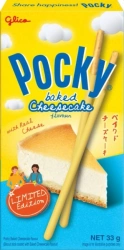 Pocky Baked Cheesecake, paluszki zbożowe o smaku sernika 33g Glico