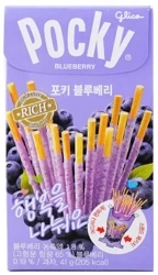 Pocky Blueberry, paluszki o smaku jagodowym 41G Glico