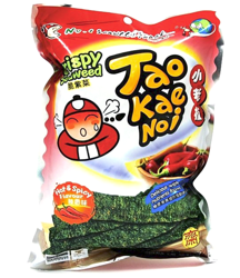 Chipsy TaoKaeNoi z alg morskich nori, pikantne 32g