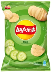 Chipsy Cucumber Flavor o smaku zielonego ogórka 70g Lays