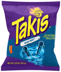 Chipsy Takis Blue Heat - chili limonka - super ostre 92g Barcel