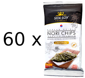 Chipsy z alg nori Original 60 szt x 2,5g Sen Soy