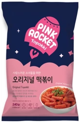 Original Topokki, kluski ryżowe w sosie pikantnym 240G Pink Rocket