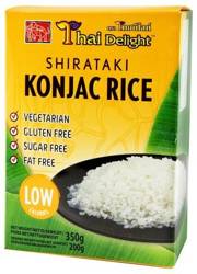 Ryż shirataki konjac - bezglutenowy ryż / makaron 350g Thai Delight