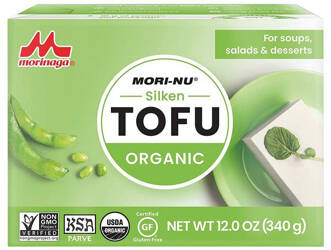 Tofu jedwabiste miękkie zielone organiczne 340g Mori-Nu