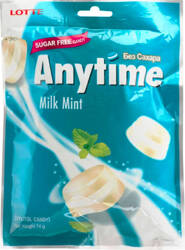 Xylitol Milk Mint Cukierki o smaku mlecznej mięty 74G Lotte