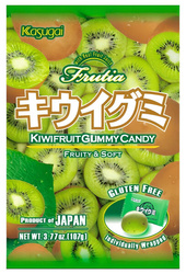 Żelki owocowe Frutia Kiwi Gummy - kiwi 107g Kasugai