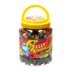 Żelki owocowe Jelly Straws - Hippo - mix smaków 1400g ABC