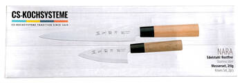 Zestaw 2 noży NARA, Yanagi-ba do sushi 21cm i Santoku 11cm CSS