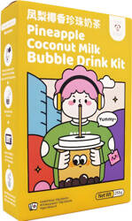Zestaw Boba Bubble Tea Pineapple Coco Milk 255G Tokimeki