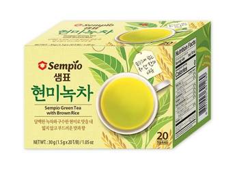 Zielona herbata z brązowym ryżem - 20 torebek Sempio