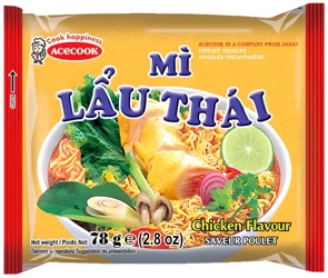 Zupa instant Mi Lau Thai o smaku kurczaka 78g ACECOOK