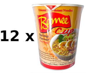 Zupa instant o smaku krewetek Tom Yum karton 12 x 60G marki Bamee